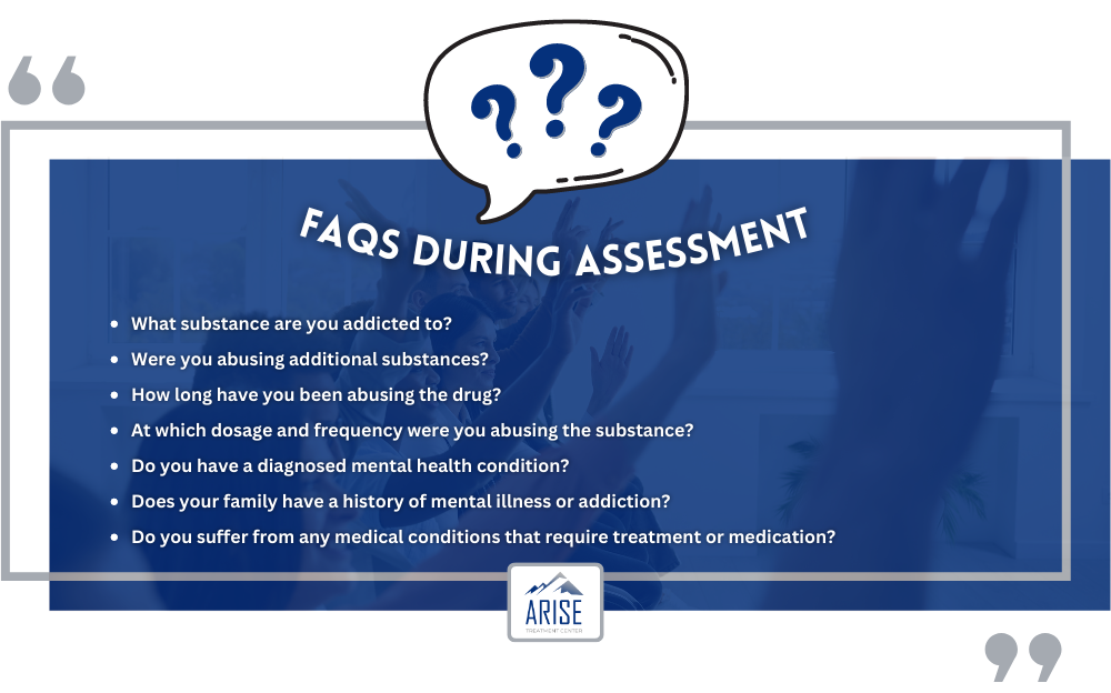 Common questions asked during inpatient assessment